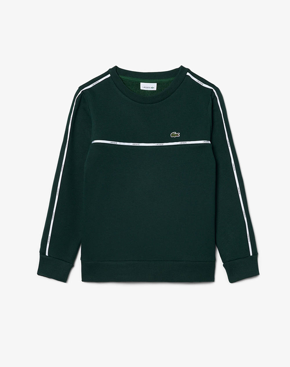 LACOSTE ΜΠΛΟΥΖΑ ΦΟΥΤΕΡ ΜΜ MICRO TAPING CREW 3SJ0928-YZP DarkGreen