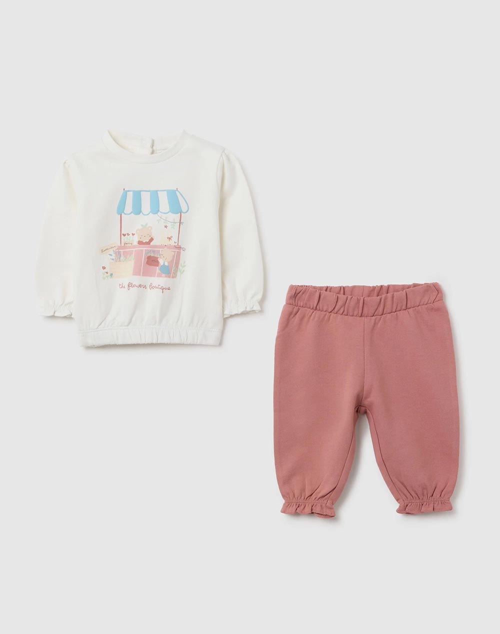 OVS SET SWEATSHIRT + TROUSERS 2461052-ASH ROSE Multi