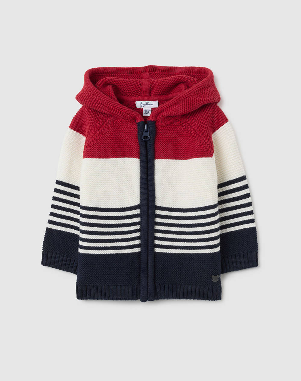 OVS CARDIGAN TRICOT WITH HOOD 2458407-MULTICOLOUR STRIPED Multi