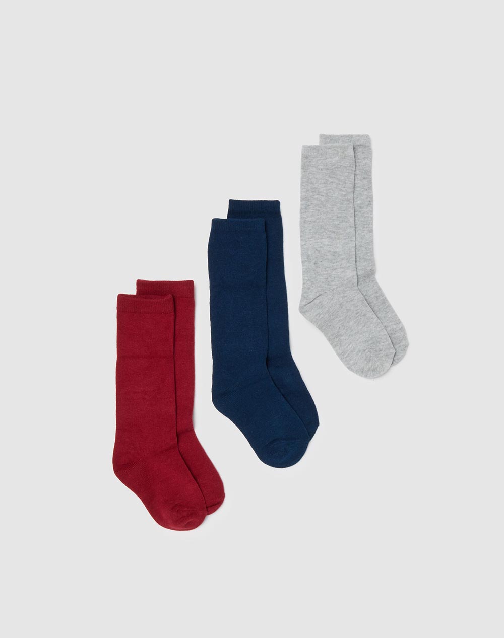 OVS PK 3 LONG SOCKS TU 2473557-BLUE/RED Multi
