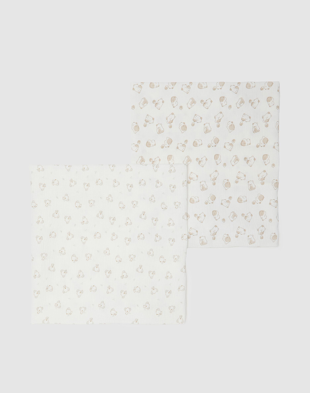 OVS OVS PK2 MUSLIN TOWEL AOP 2455508-SNOW WHITE Mixed