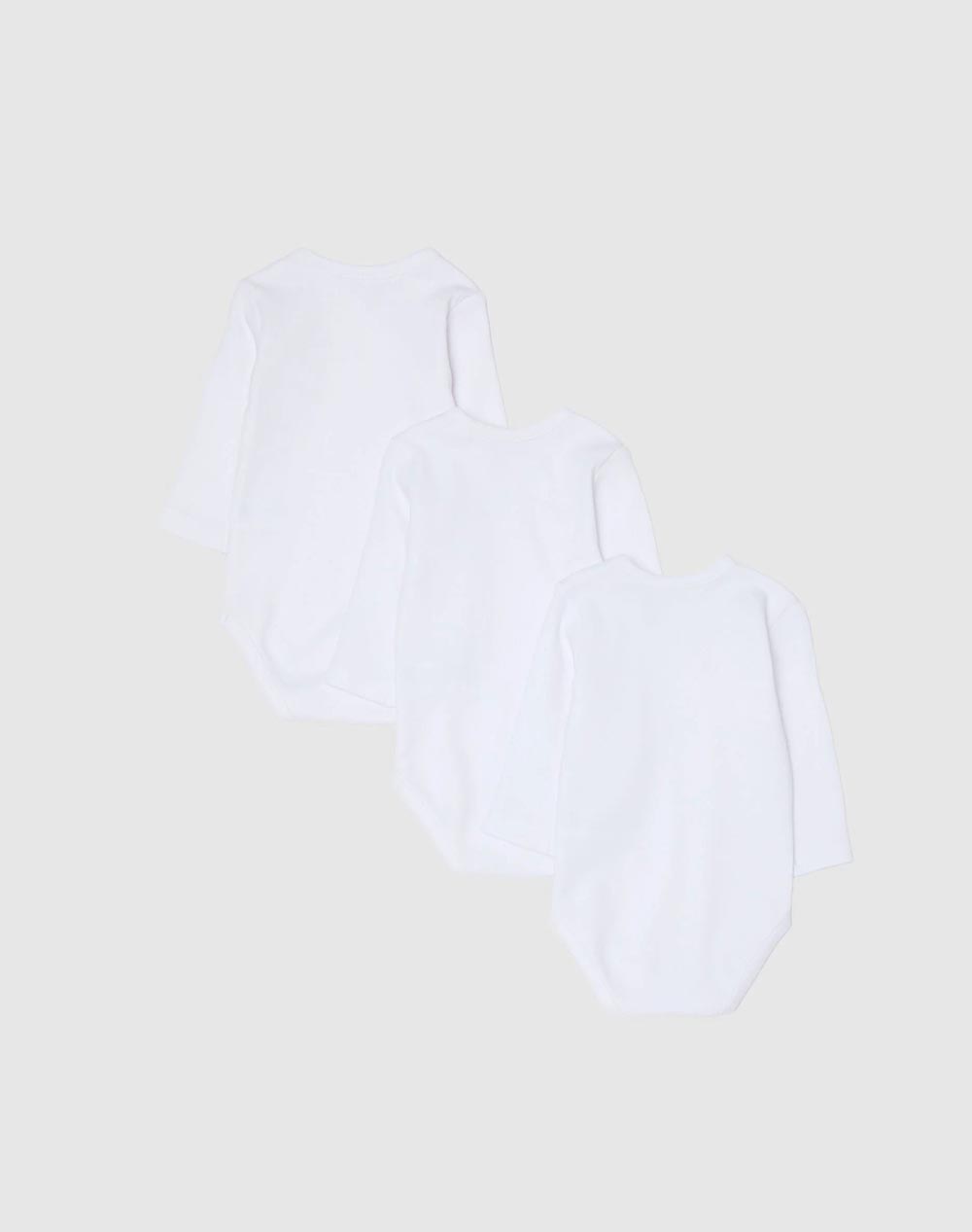 OVS PK3 BODY ML UNISEX 2458115-OPTICAL WHITE White φωτογραφία