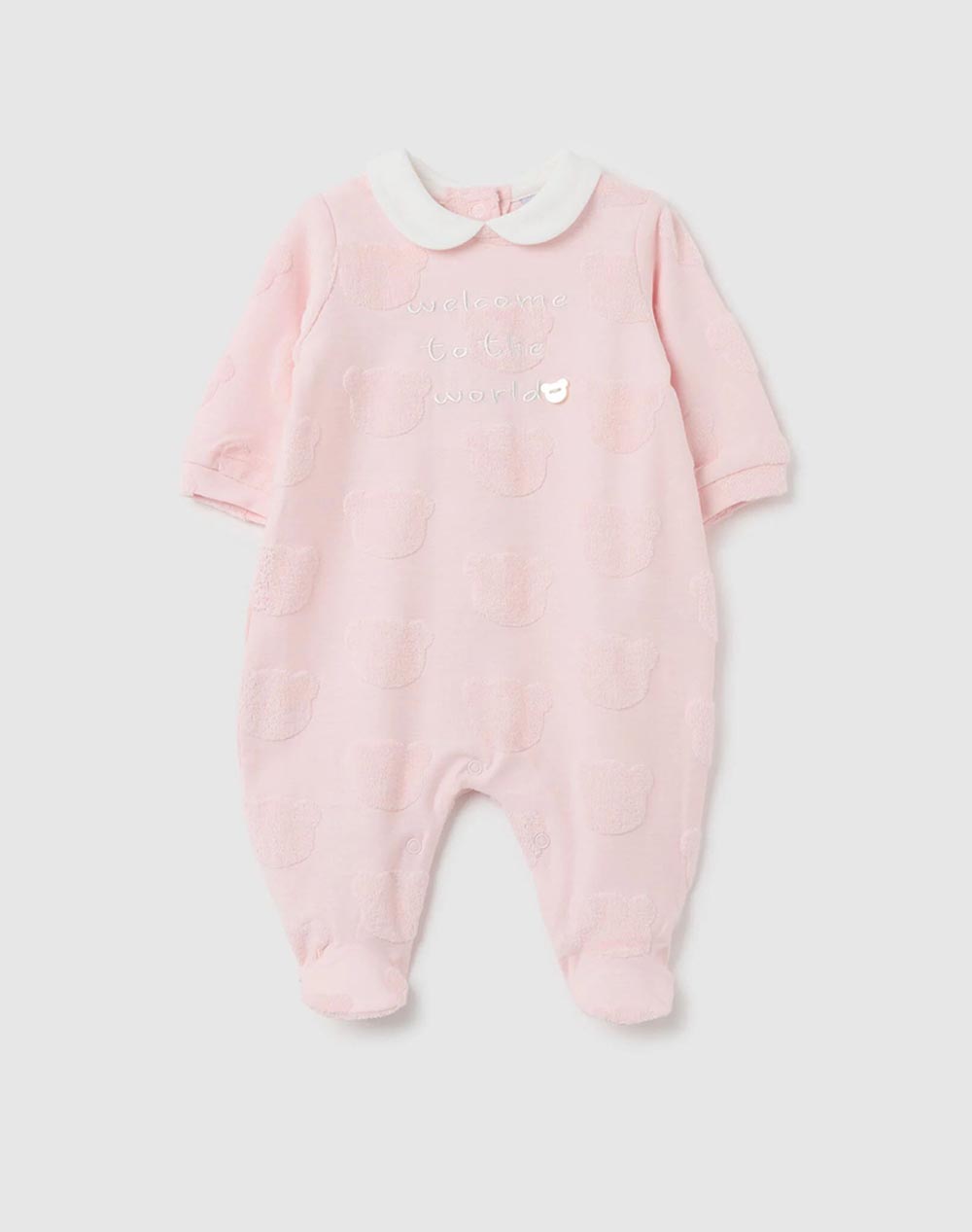 OVS OVS ROMPER TERRY DEVORE'' 2395309-BLUSHING BRIDE Pink