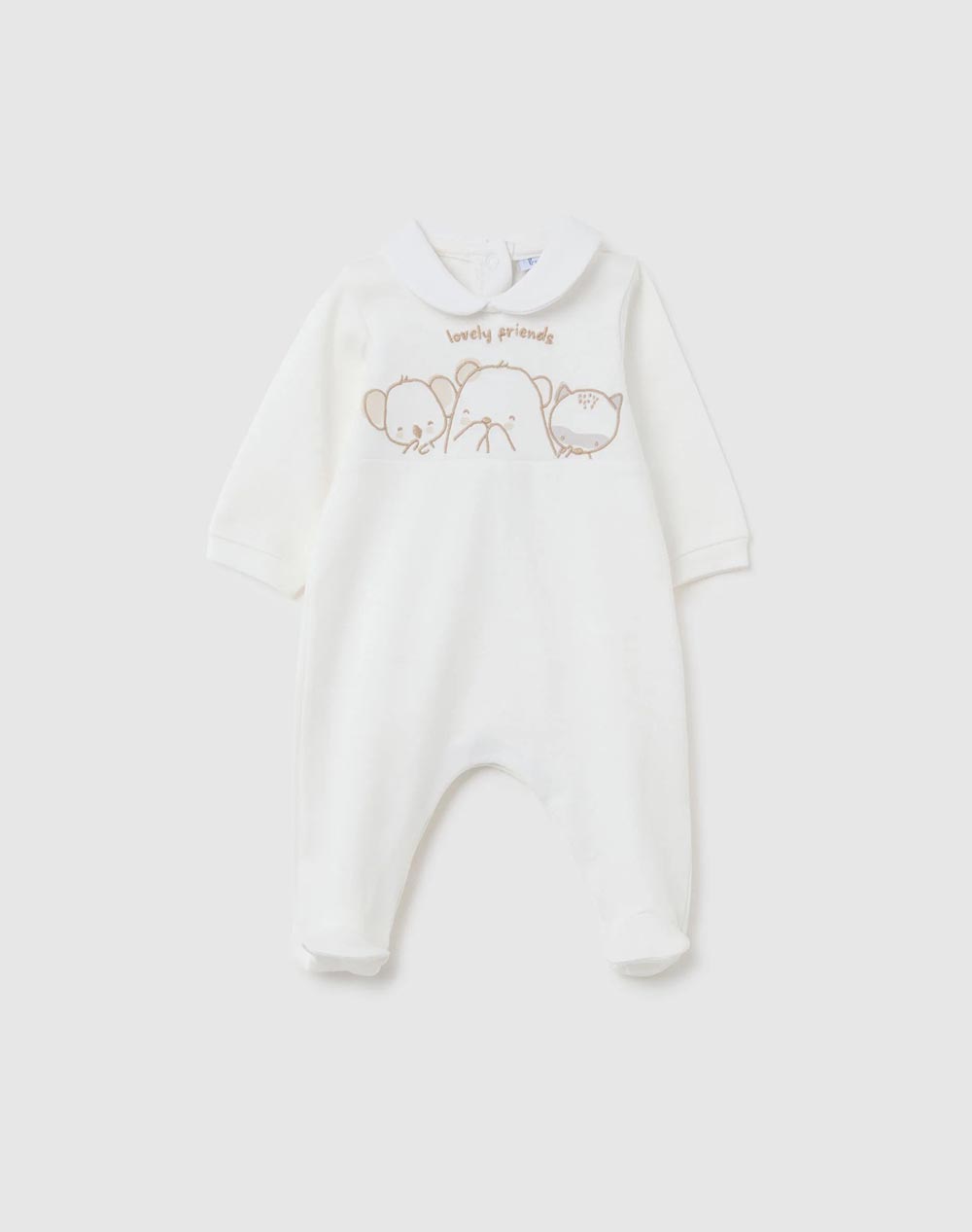 OVS OVS ROMPER ANIMALS 2461041-SNOW WHITE OffWhite