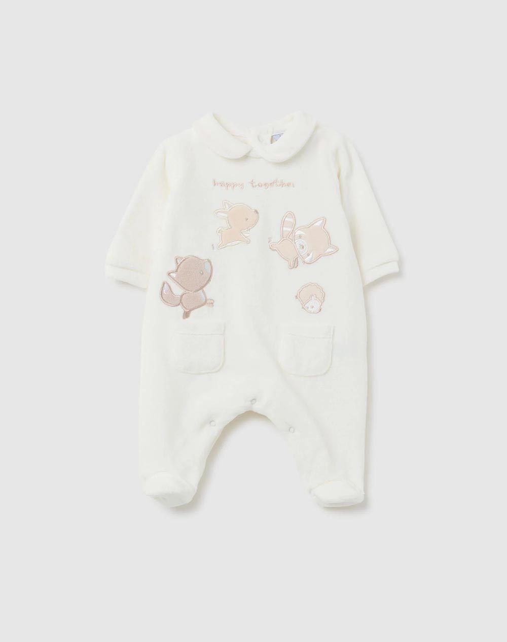 OVS ROMPER 2458394-SNOW WHITE Ecru