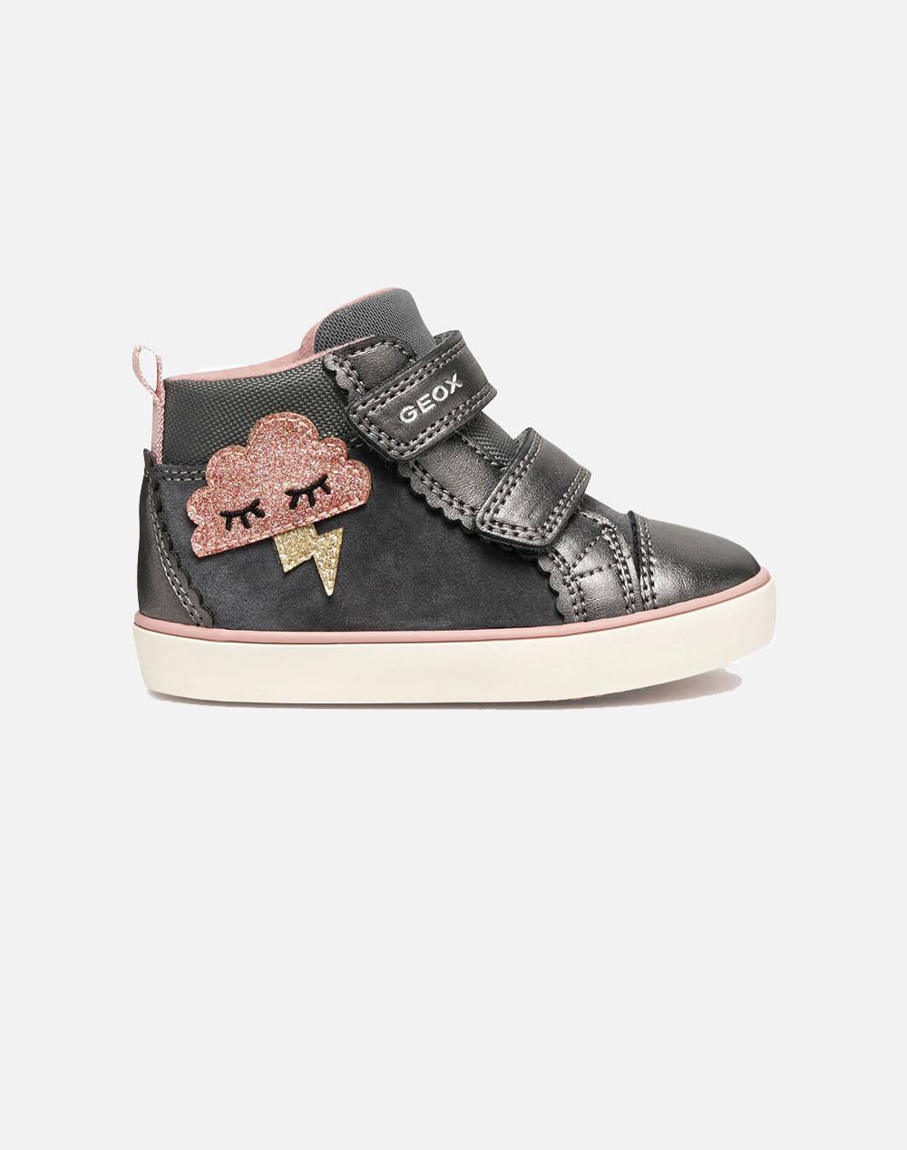 GEOX B GISLI GIRL D - SUEDE+PEARL.S B561MD022NFC9002 24-27-C9002 DarkGray