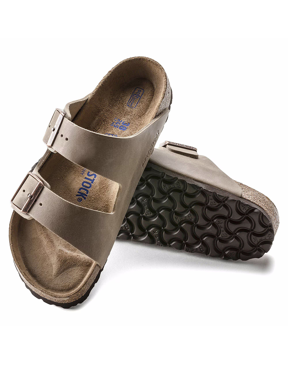 Birkenstock S26 Leather Arizona Sfb Leoi Tabacco Brown 35 - 50 Regular Core Essential Παπουτσι Unisex 552811003550-Tabacco Mixed ανδρικά παπούτσια 