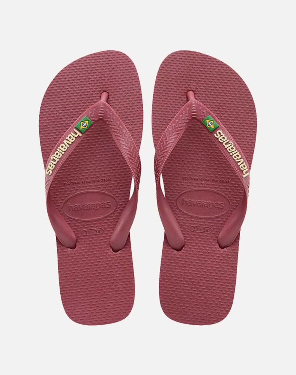 Havaianas Hav Brasil Logo 4110850-9339 Bordeux Γυναικεία παπούτσια Σαγιοναρες Politikos Shop Πολιτικός