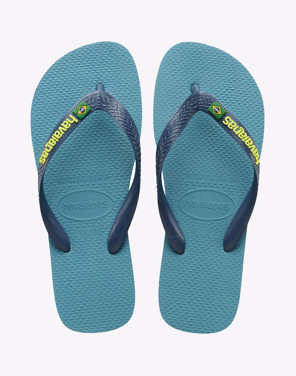 Havaianas Hav Brasil Logo 4110850-1671 Steelblue Γυναικεία παπούτσια Σαγιοναρες Politikos Shop Πολιτικός