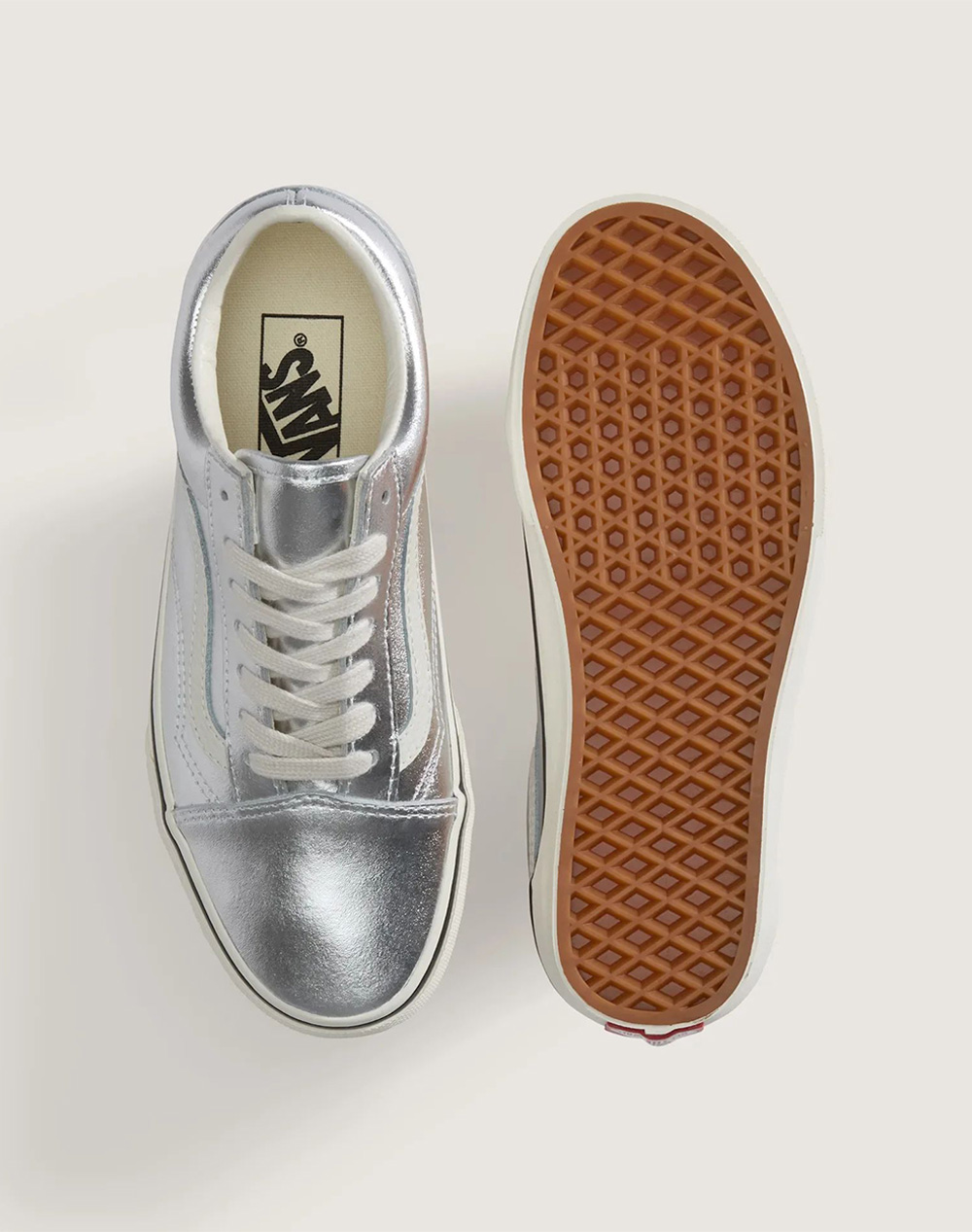 Vans Old Skool Vn000E8Wh271-Vnh27 Metallicsilver Γυναικεία παπούτσια Sneakers Politikos Shop Πολιτικός