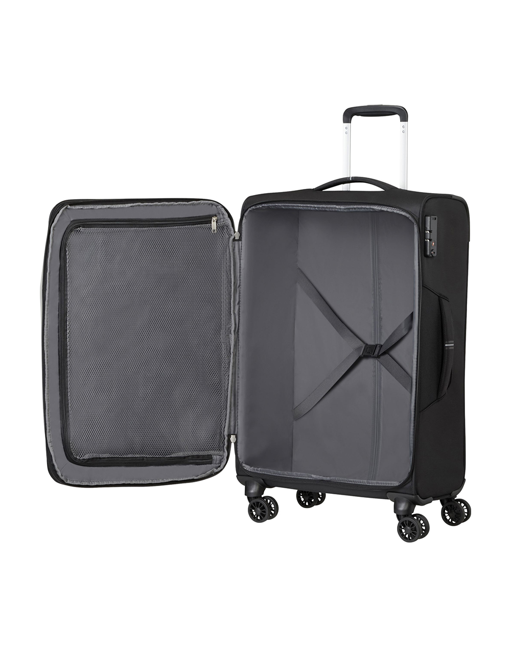 American Tourister Βαλιτσα Crosstrack Exp 133190-Sm1062-Sm1062 Black Γυναικεία αξεσουάρ Είδη Ταξιδιου Βαλιτσες & Sac Voyage Politikos Shop Πολιτικός