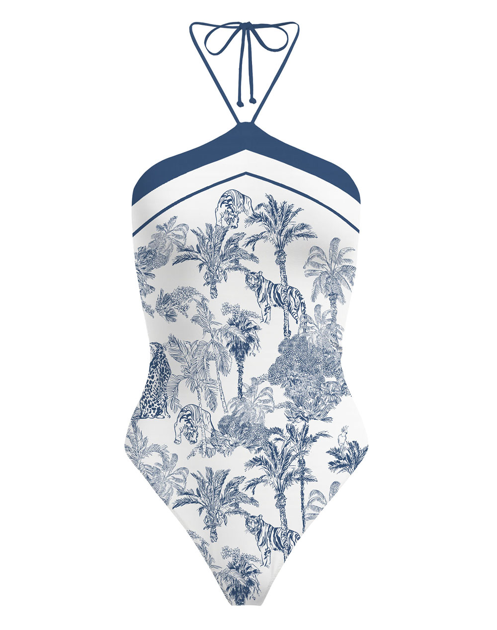 MC2 MERYEM-FOULARD BANDEAU ONE PIECE SWIMSUIT-FOULARD JUNGLE OCEANIA 01 MRYE001-08719L-08719L Mixed