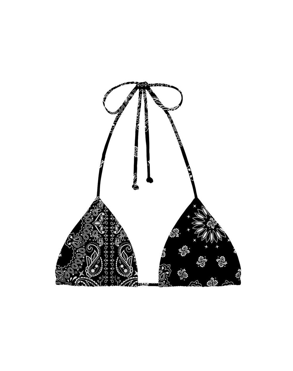 MC2 LEAH-FULL ADJUSTABLE TRIANGLE BIKINI TOP WITH REMOVABLE PADDING-BANDANNA ROUND 00 LEH0001-03518L-03518L Mixed