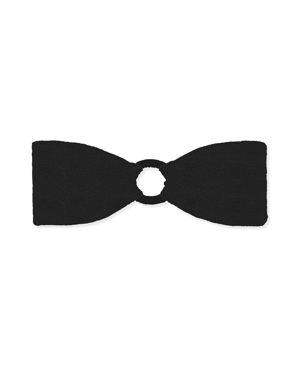 MC2 YULIA W-CRINKLE BANDEAU TOP WITH CENTRAL LOOP-CRINKLE 00 RING YUL0002-09002L-09002L Black