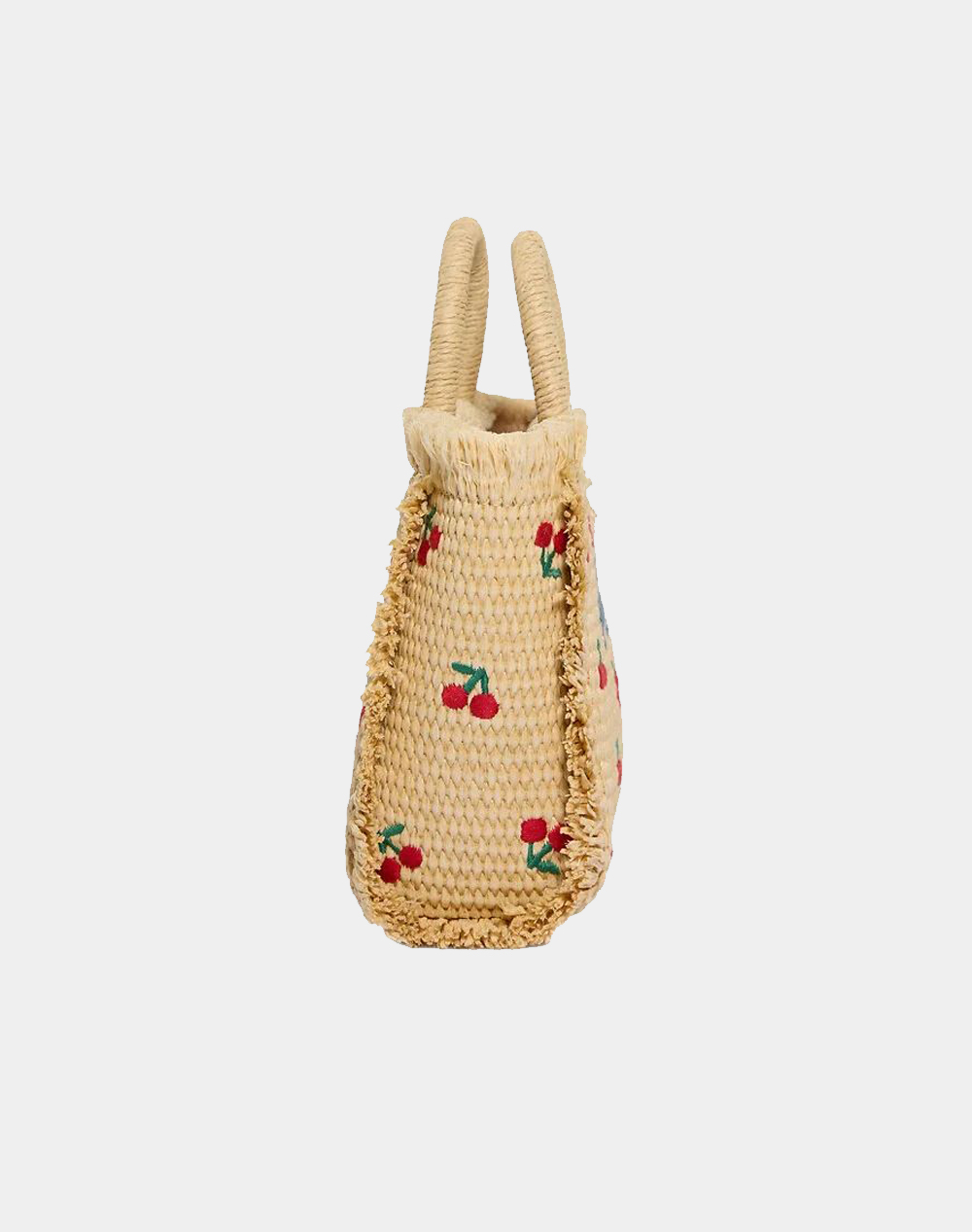 Mc2 Vanity Mini Straw N-Small Bag With Strap-Cherry 41 Emb Vami009-00345L-00345L Biege Γυναικεία αξεσουάρ τσάντες Politikos Shop Πολιτικός