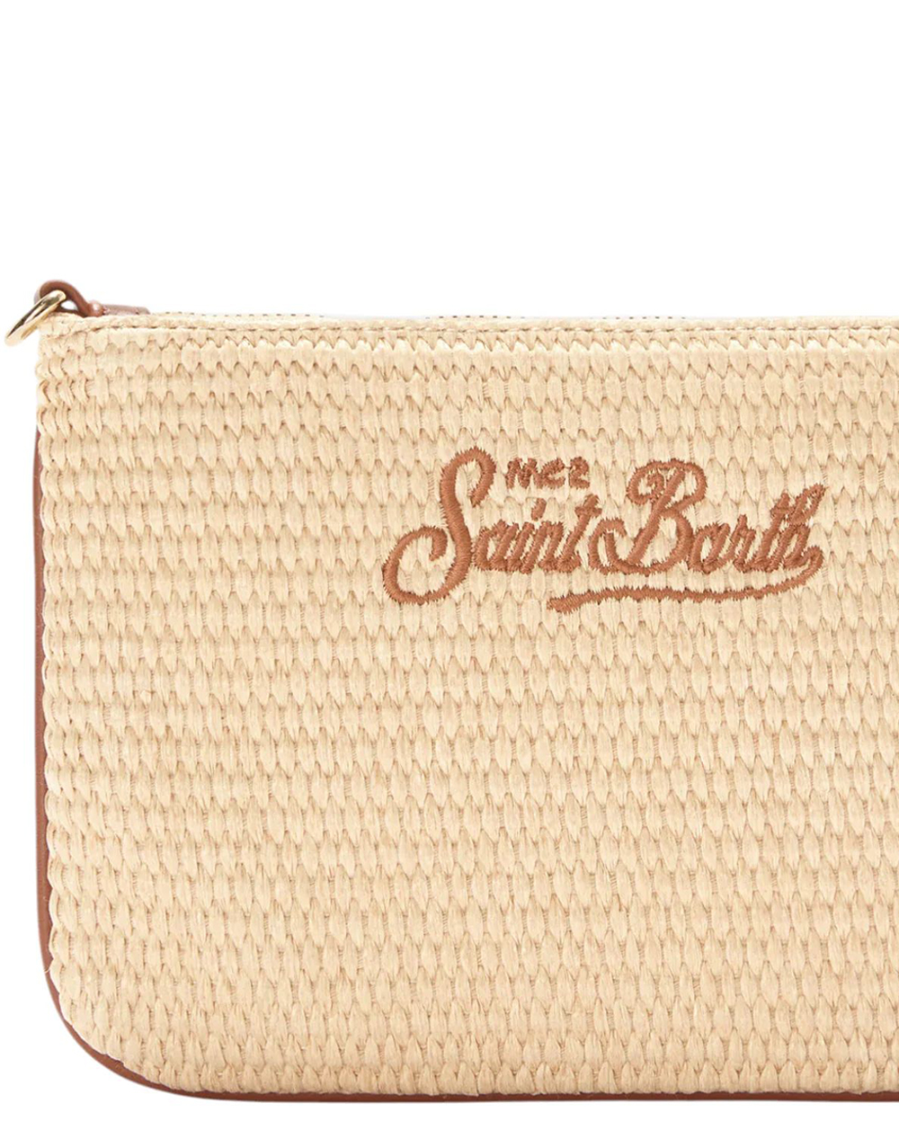 MC2 PARISIENNE MINI STRAW-POCHETTE-1118 EMB PARM002-00368L-00368L Biege φωτογραφία