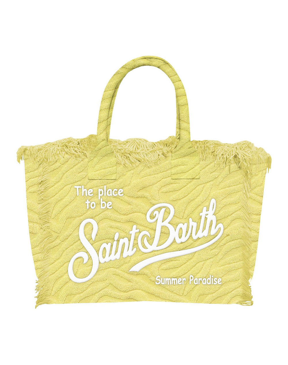 MC2 COLETTE SPONGE-HAND BAG WITH STRAP-TERRY EMBOSSED ZEBRA 92 EMB COL0005-00528L-00528L Yellow