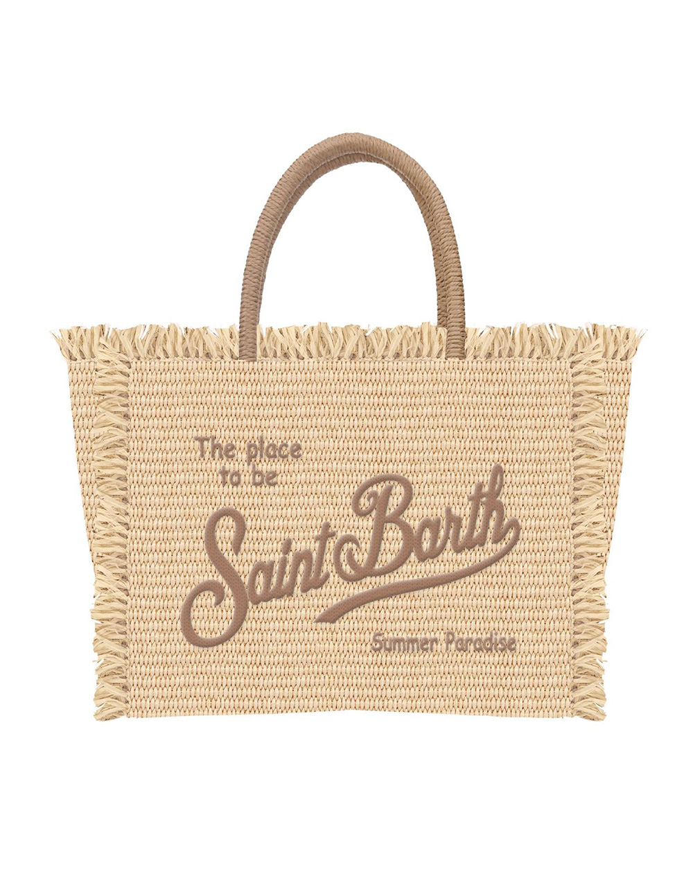 MC2 COLETTE STRAW N-HAND BAG WITH STRAP-1118 EMB COL0017-00368L-00368L Biege