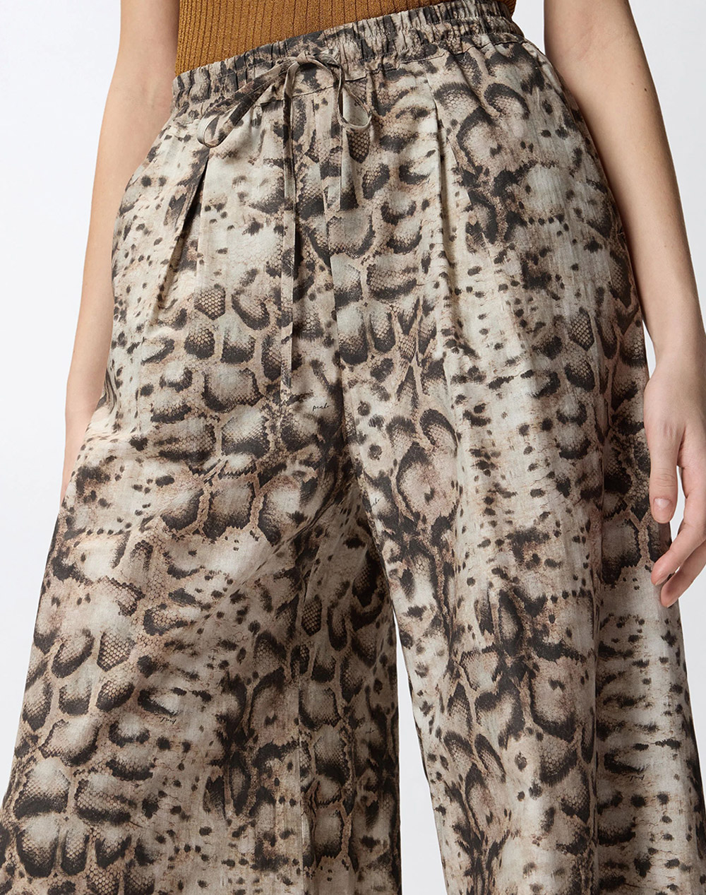 Pinko Gussola Pantalone Popeline Sta 106963A3B1-Cz9 Mixed Γυναικεία ρούχα παντελόνια Υφασματινα Politikos Shop Πολιτικός