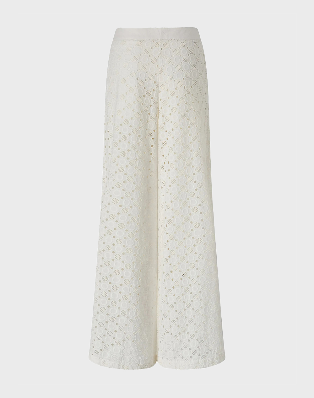 PINKO KIMMY PANTALONE POPELINE RICAM 106440A35P-Z05 White