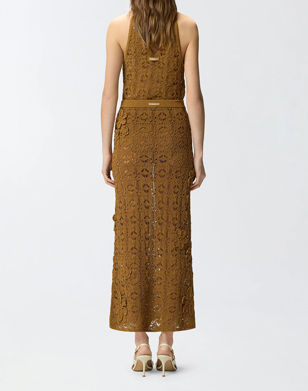 PINKO PINKO ANTHEMIS GONNA CROCHET SEWON F 106861A3B8-L25 SandyBrown - 2