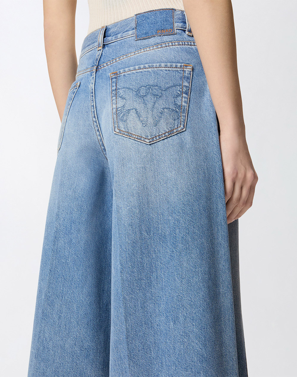 PINKO BURKINA BERMUDA CLOUDY BLUE DE 104646A32Q-PJD DenimBlue φωτογραφία