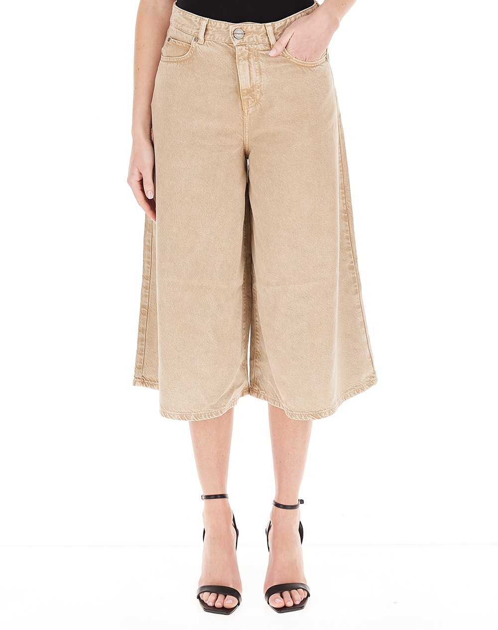 PINKO BURKINA BERMUDA BULL SLEGATO 104646A2H6-C88 Biege