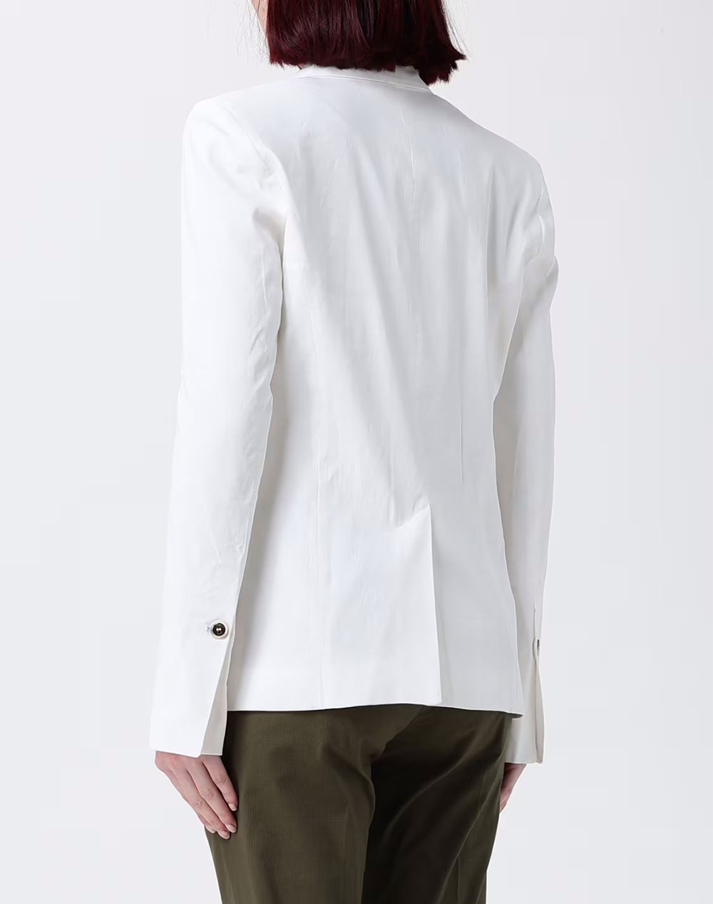 PINKO PINKO FREDA GIACCA LINO STRETCH 106597A34I-Z05 White - 2