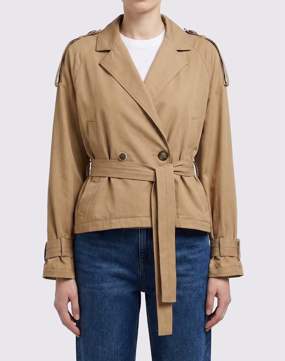 PINKO TANYA TRENCH COTONE FLUIDO 106165A2ER-D41 Biege