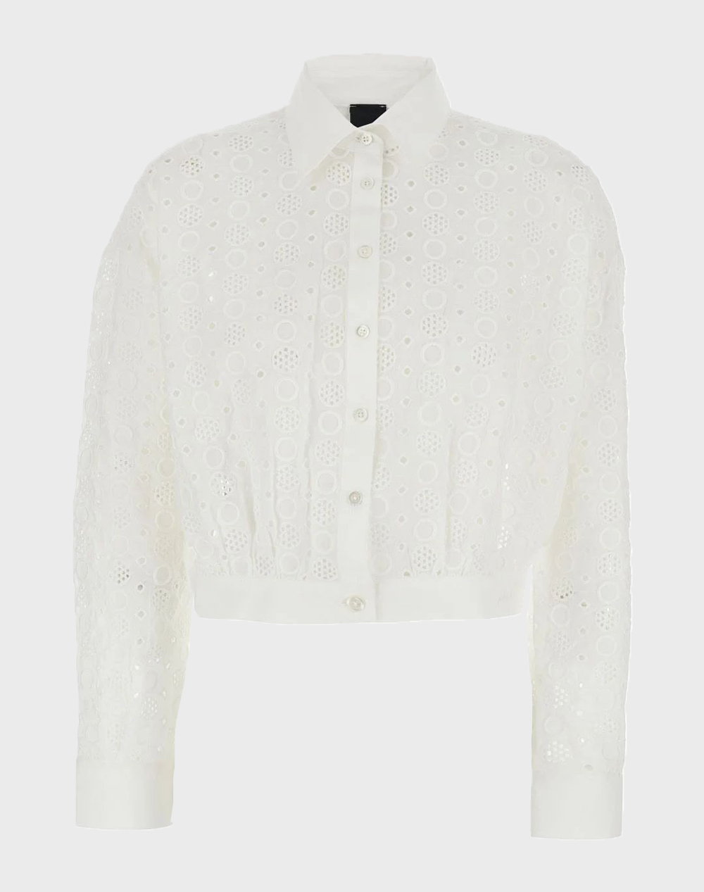 PINKO CHARITA CAMICIA POPELINE RICAM 106277A35P-Z05 White