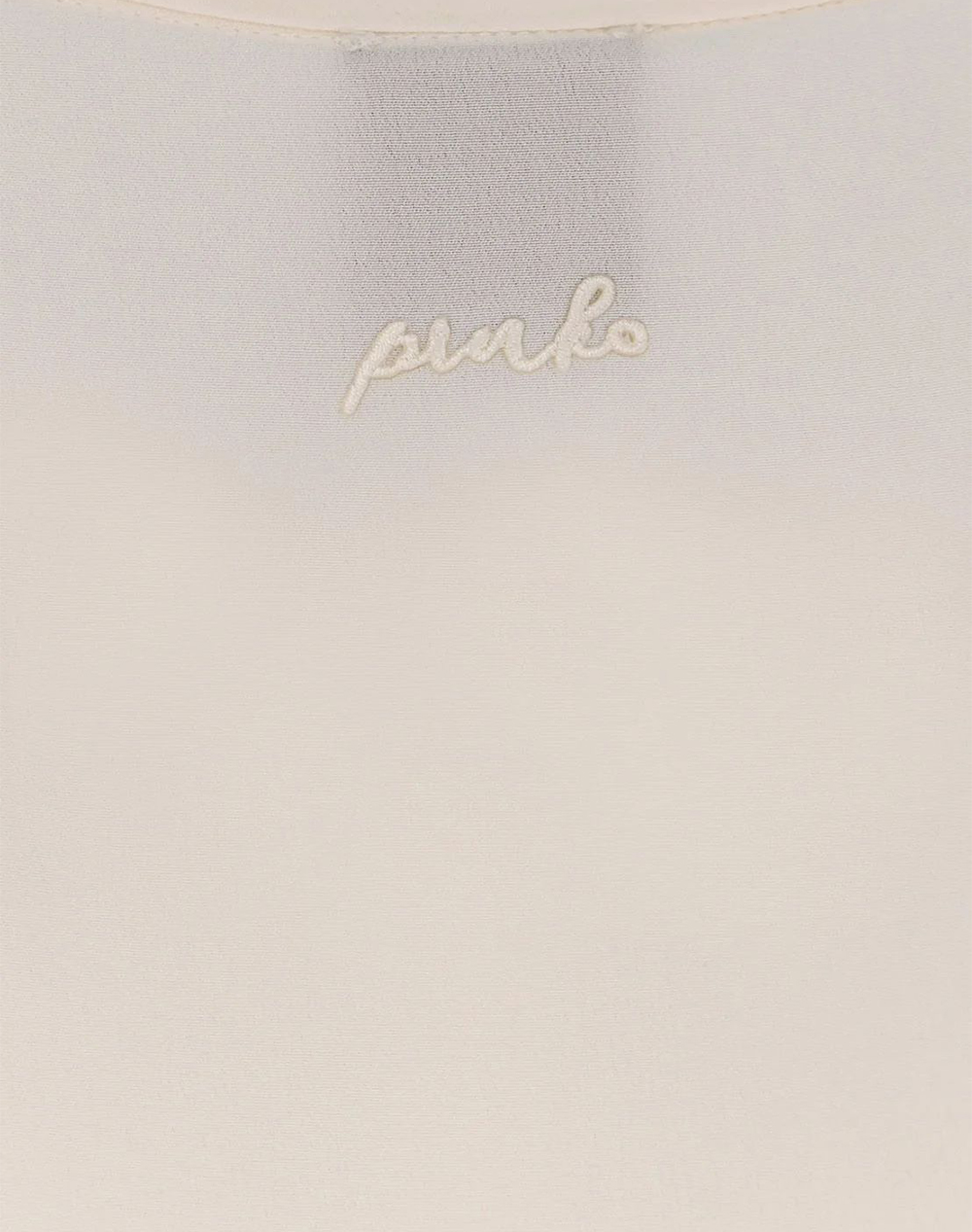 Pinko Blossom Blusa Crepe De Chine S 106195A2T7-C00 Offwhite Γυναικεία ρούχα μπλούζες Τ-Shirt Politikos Shop Πολιτικός