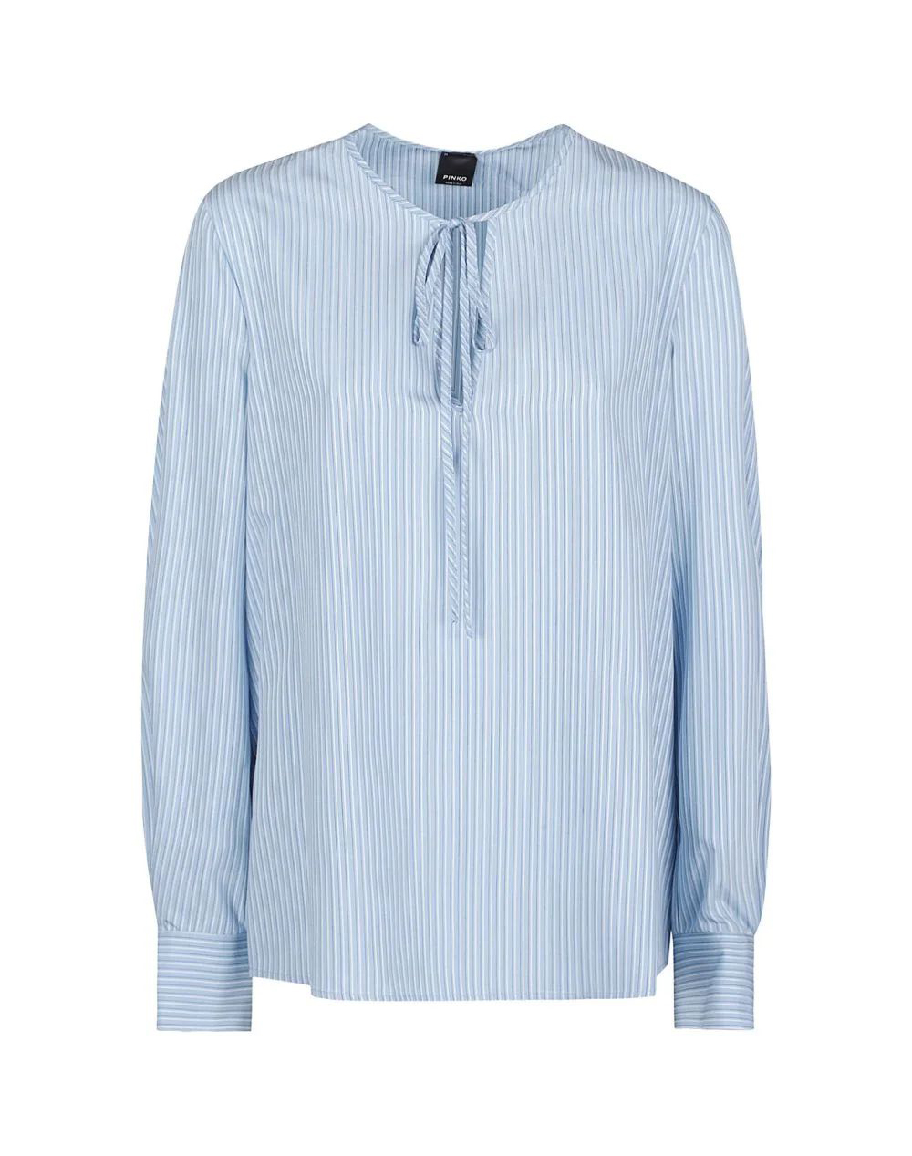 PINKO BECKAH BLUSA TINTO FILO FLUIDO 106675A33Q-EE4 LightBlue