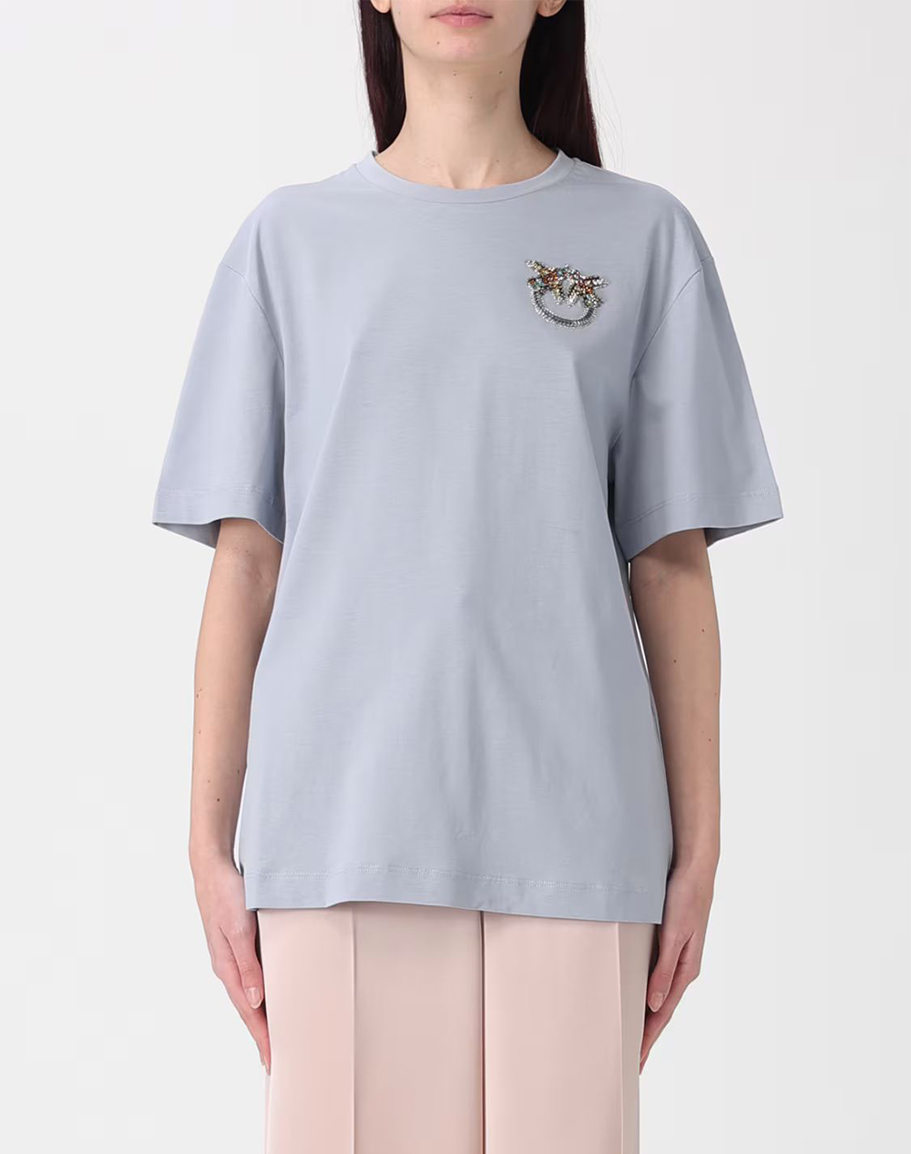 PINKO STREPITOSO T-SHIRT JERSEY RICA 105526A33F-E87 LightBlue