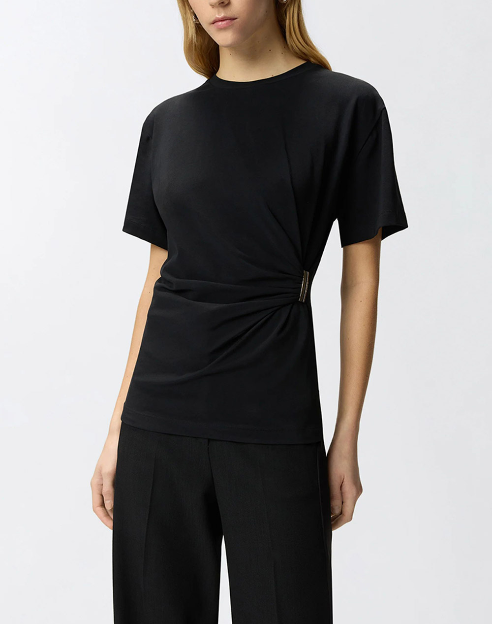 PINKO MARY MAGLIA JERSEY COTONE STRE 106455A35D-Z99 Black