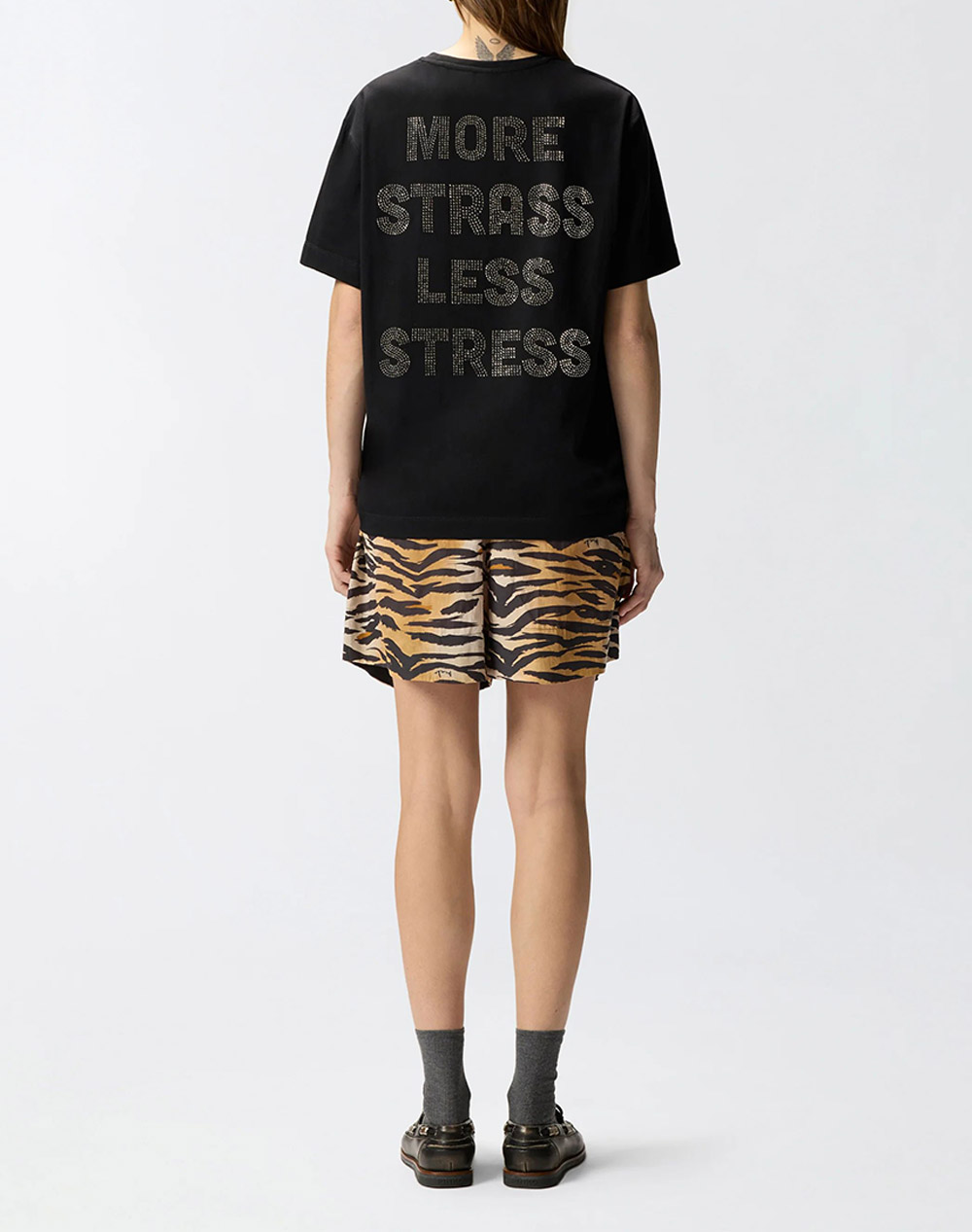 PINKO PINKO STREPITOSO T-SHIRT JERSEY LOGO 105526A33S-Z99 Black - 2