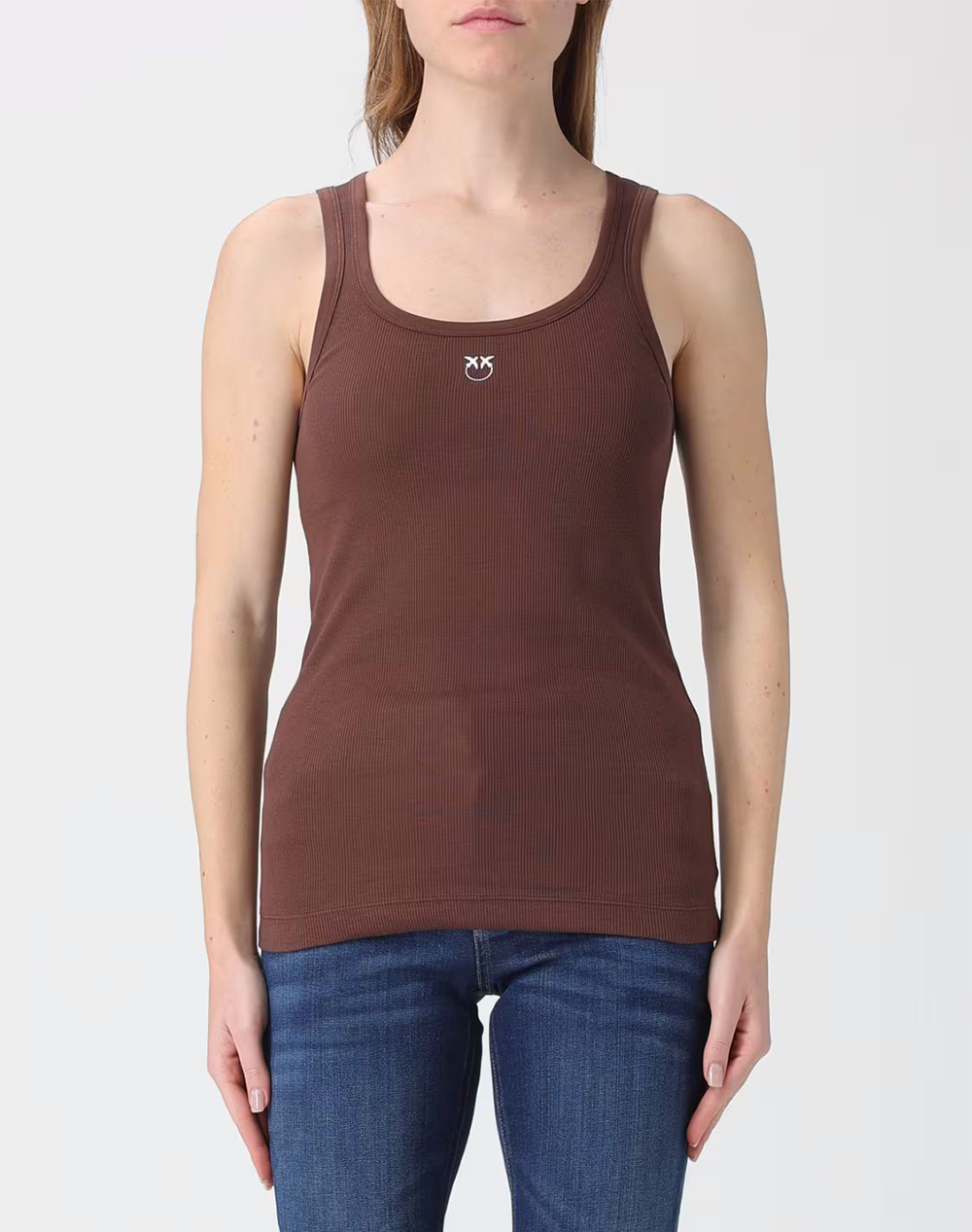 PINKO CALCOLATORE CANOTTIERA COSTINA 100807A338-L78 Brown