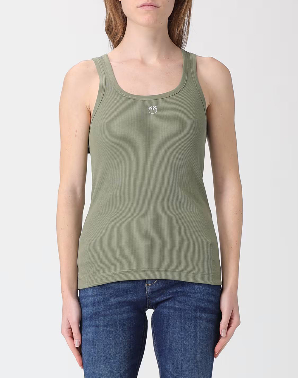 PINKO CALCOLATORE CANOTTIERA COSTINA 100807A338-U84 Green