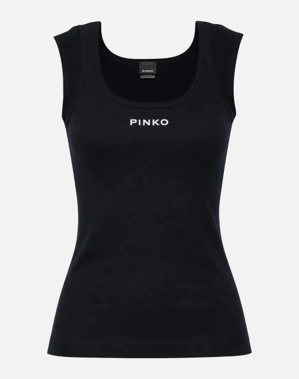 PINKO TENACE TOP COSTINA COTONE LOGO 105511A338-Z99 Black