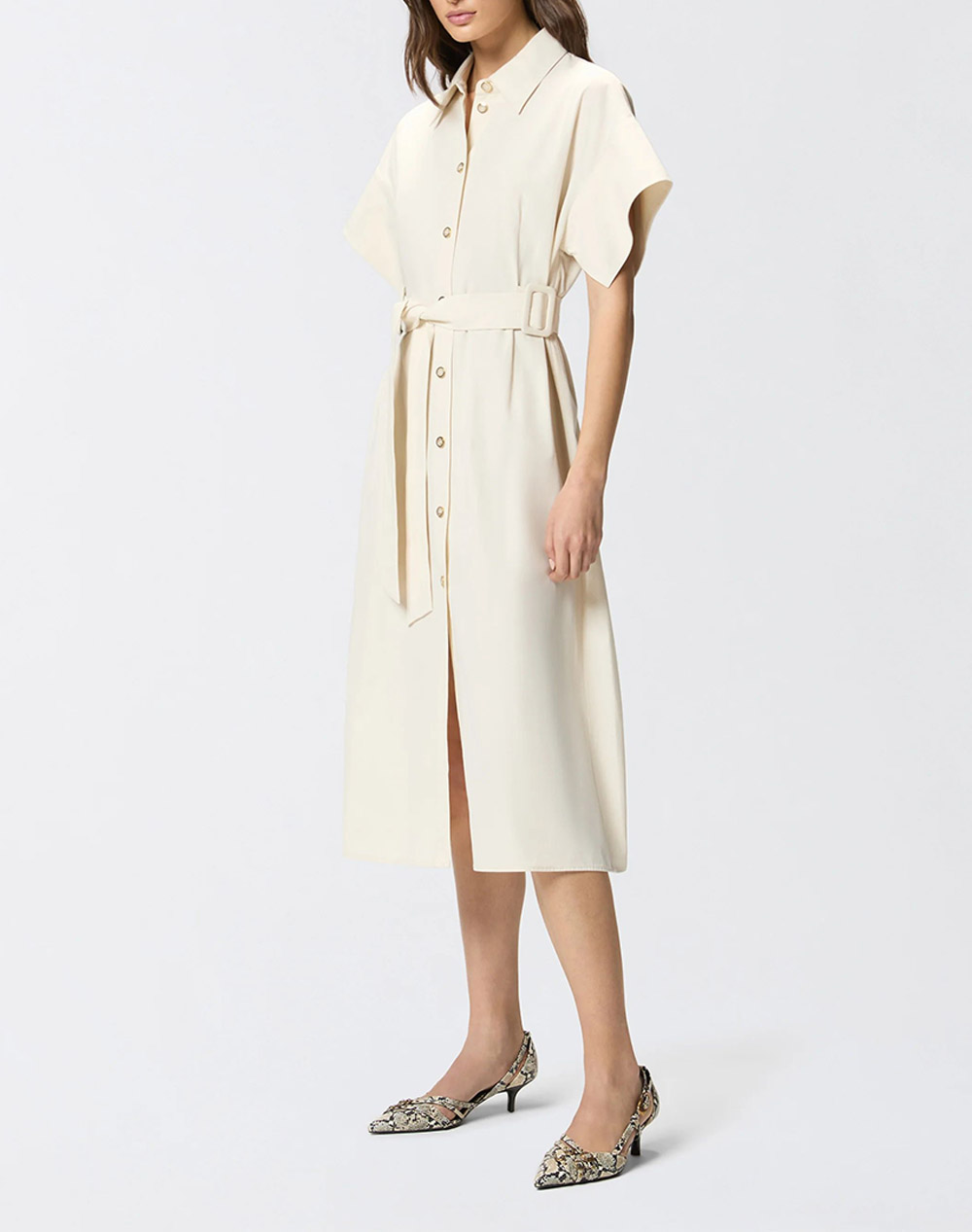 PINKO ALESHA ABITO COTONE FLUIDO 106309A2ER-C03 Biege