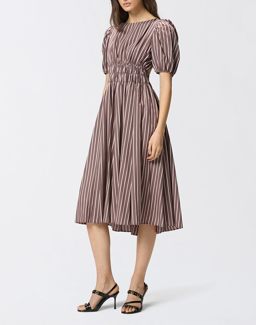 PINKO ETHEL ABITO TINTO FILO FLUIDO 106670A33Q-LN1 Brown