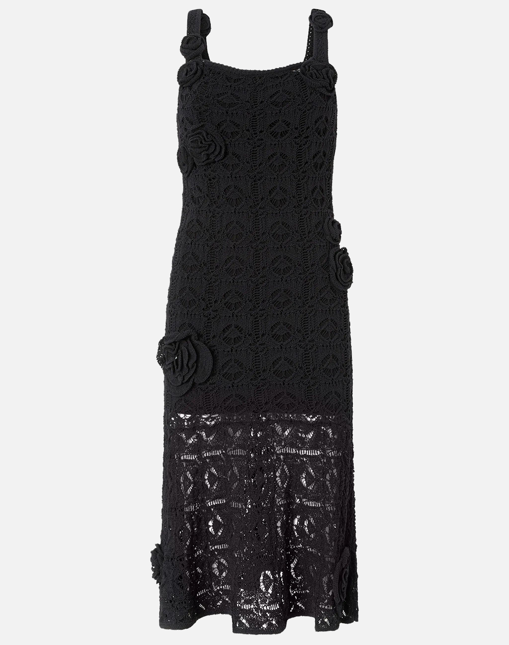 PINKO JUNCUS ABITO CROCHET SEWON FLO 106862A3B8-Z99 Black