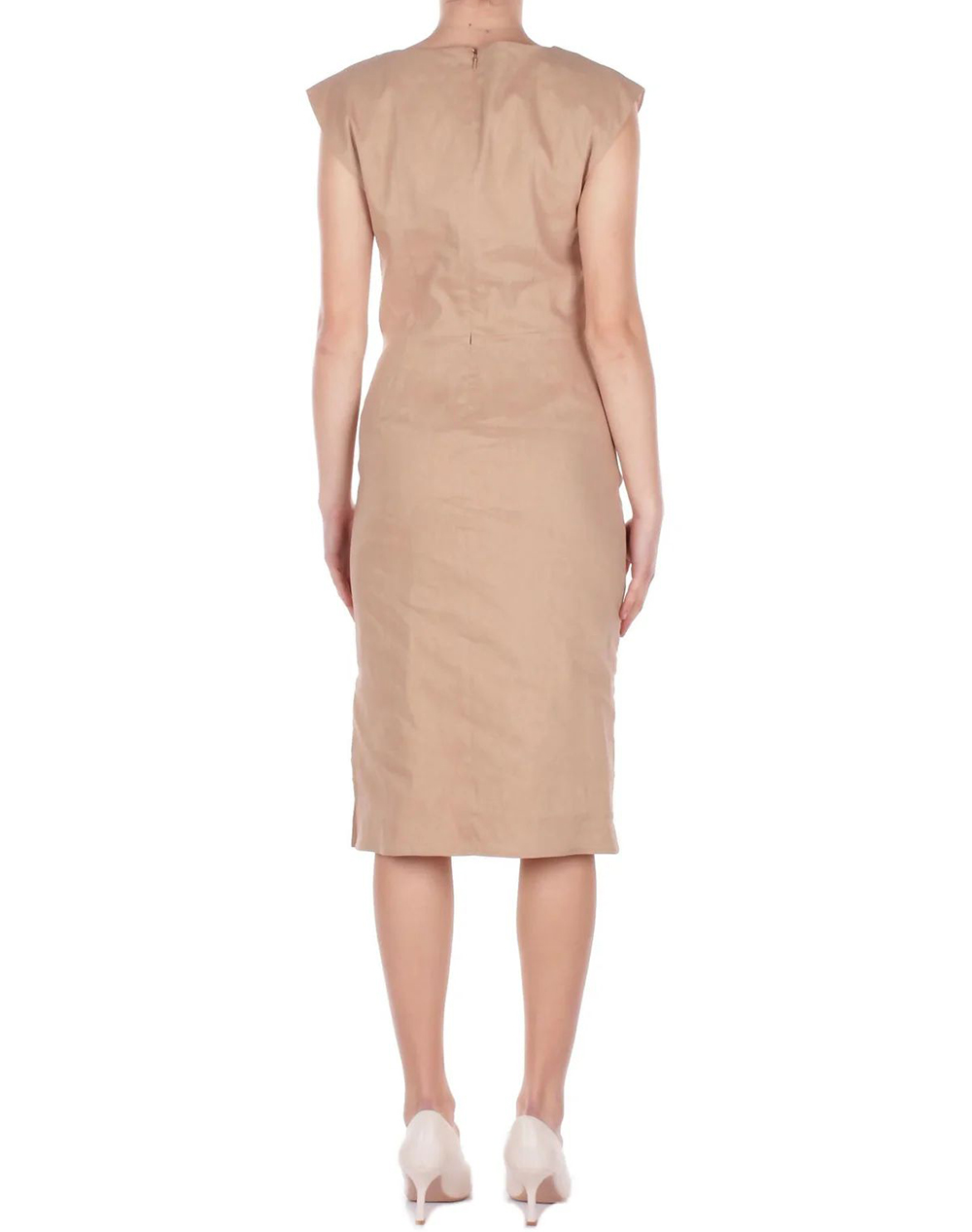 PINKO PINKO ALISSA ABITO LINO STRETCH 106521A34I-D41 Biege - 2