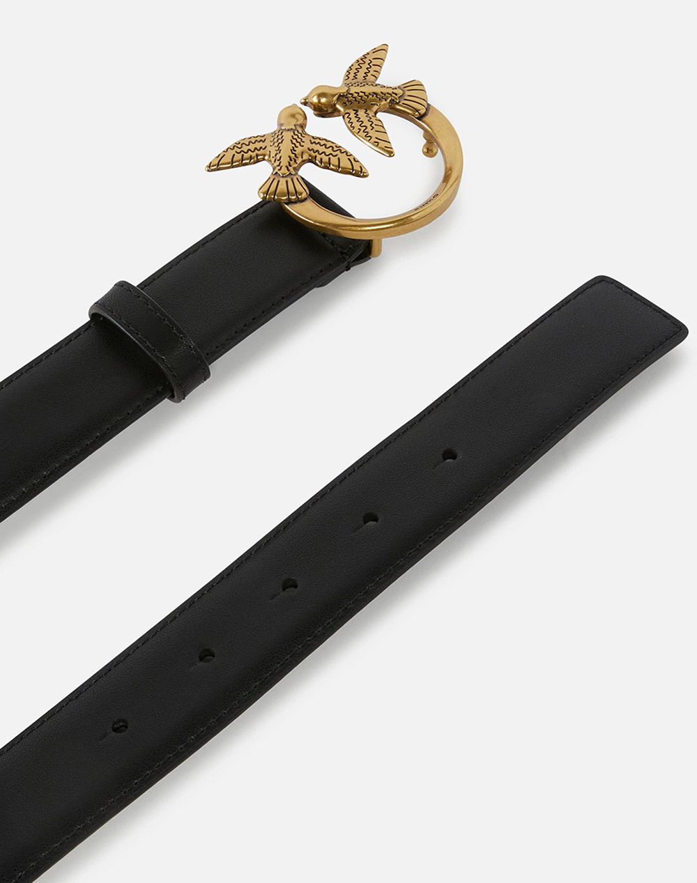 PINKO LOVE BERRY H3 BELT.LOW VITELLO 100125A0F1-Z99Q Black