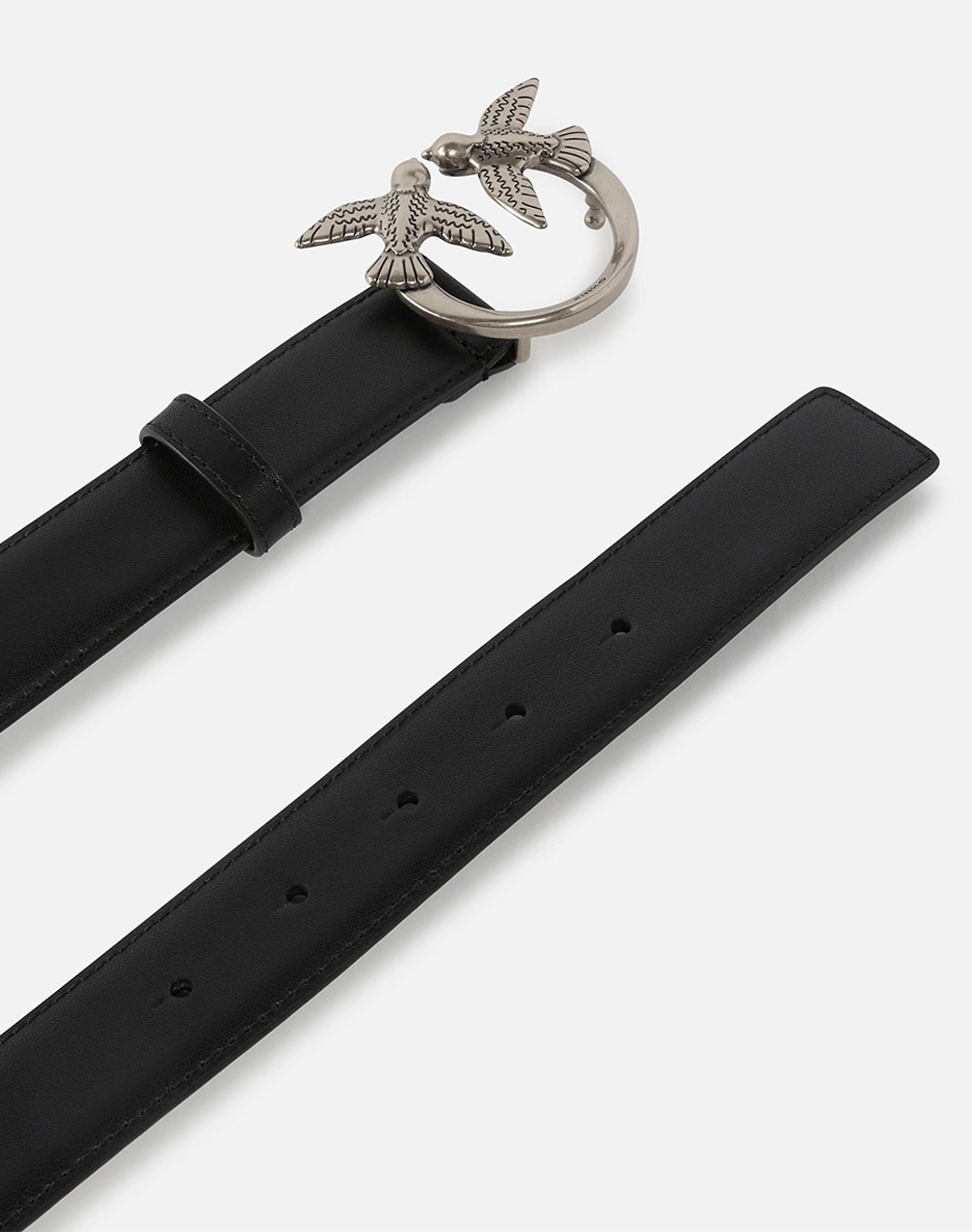 PINKO LOVE BERRY H3 BELT.LOW VITELLO 100125A0F1-Z99O JetBlack