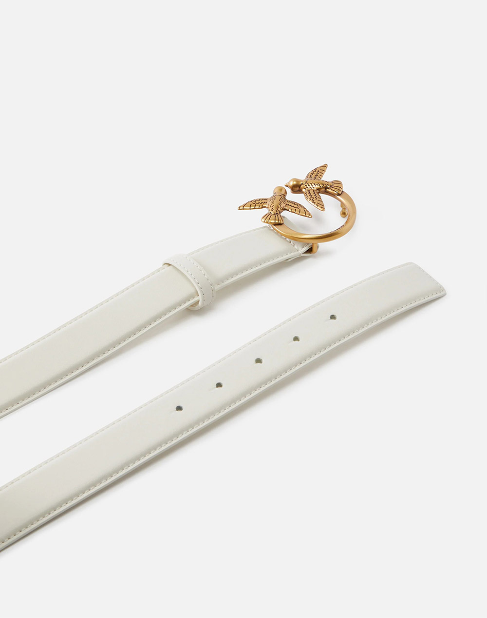 PINKO LOVE BERRY H3 BELT.LOW VITELLO 100125A0F1-Z14Q White