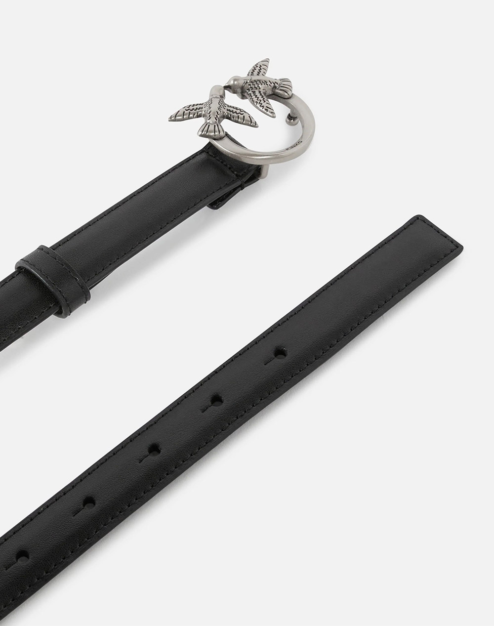 PINKO LOVE BERRY H2 BELT.LOW VITELLO 100143A0F1-Z99O JetBlack