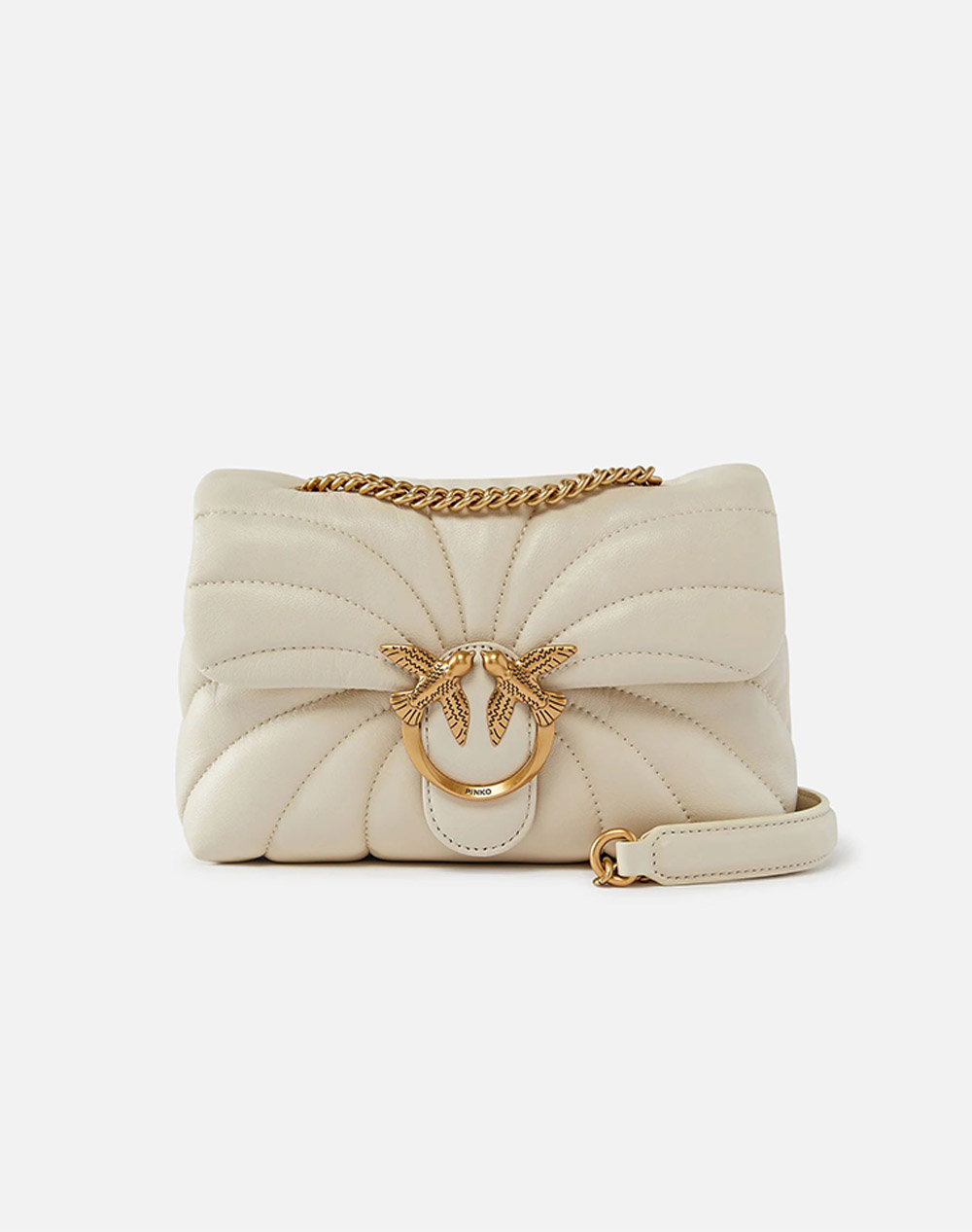 PINKO LOVE PUFF MINI CL SHEEP NAPPA 100039A1EX-Z14Q Cream