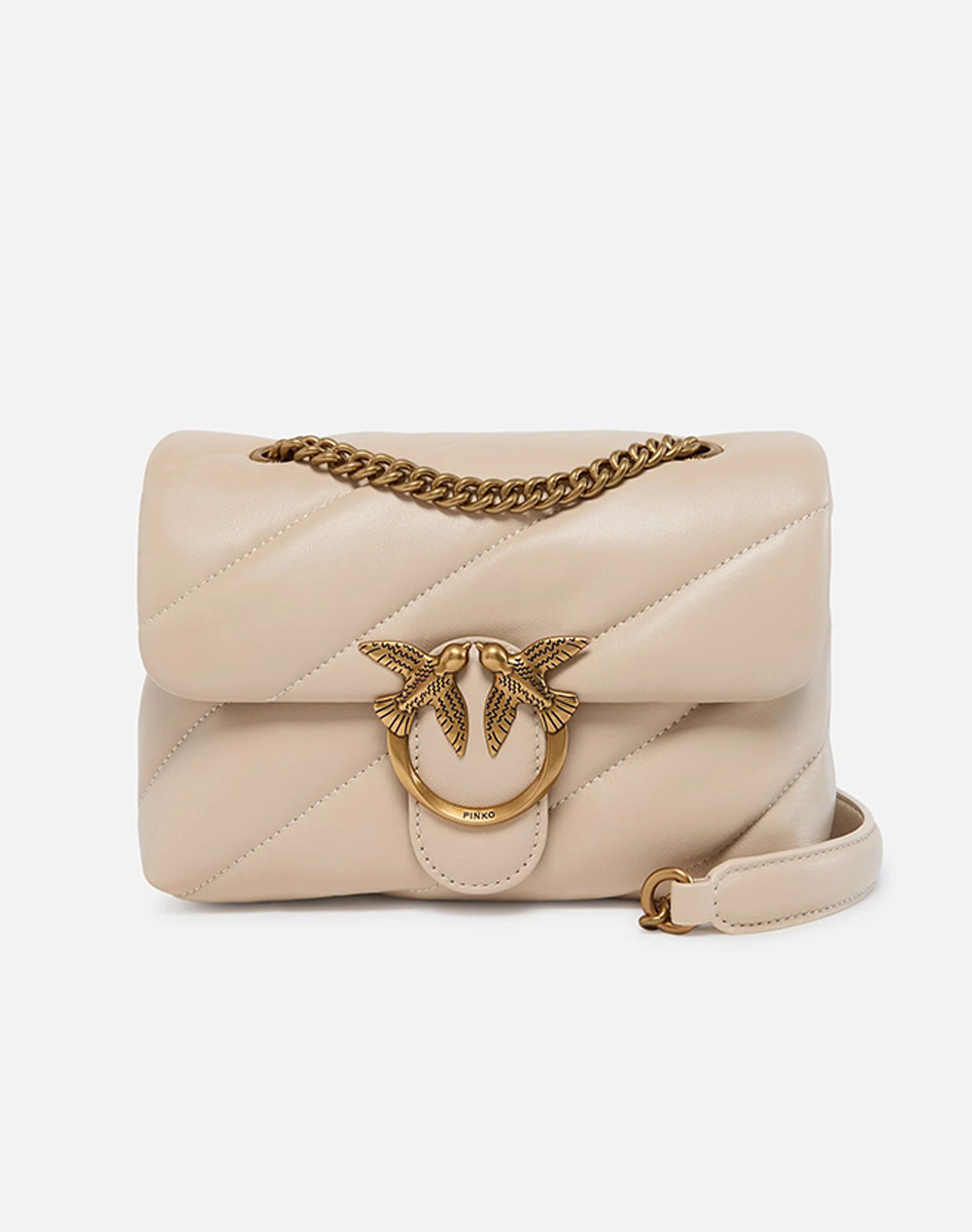 PINKO LOVE PUFF MINI CL SHEEP NAPPA 100039A0F2-C50Q Biege