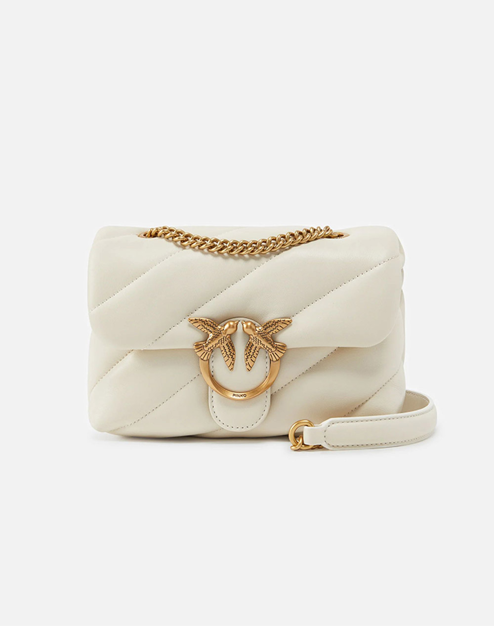 PINKO LOVE PUFF MINI CL SHEEP NAPPA 100039A0F2-Z14Q Cream