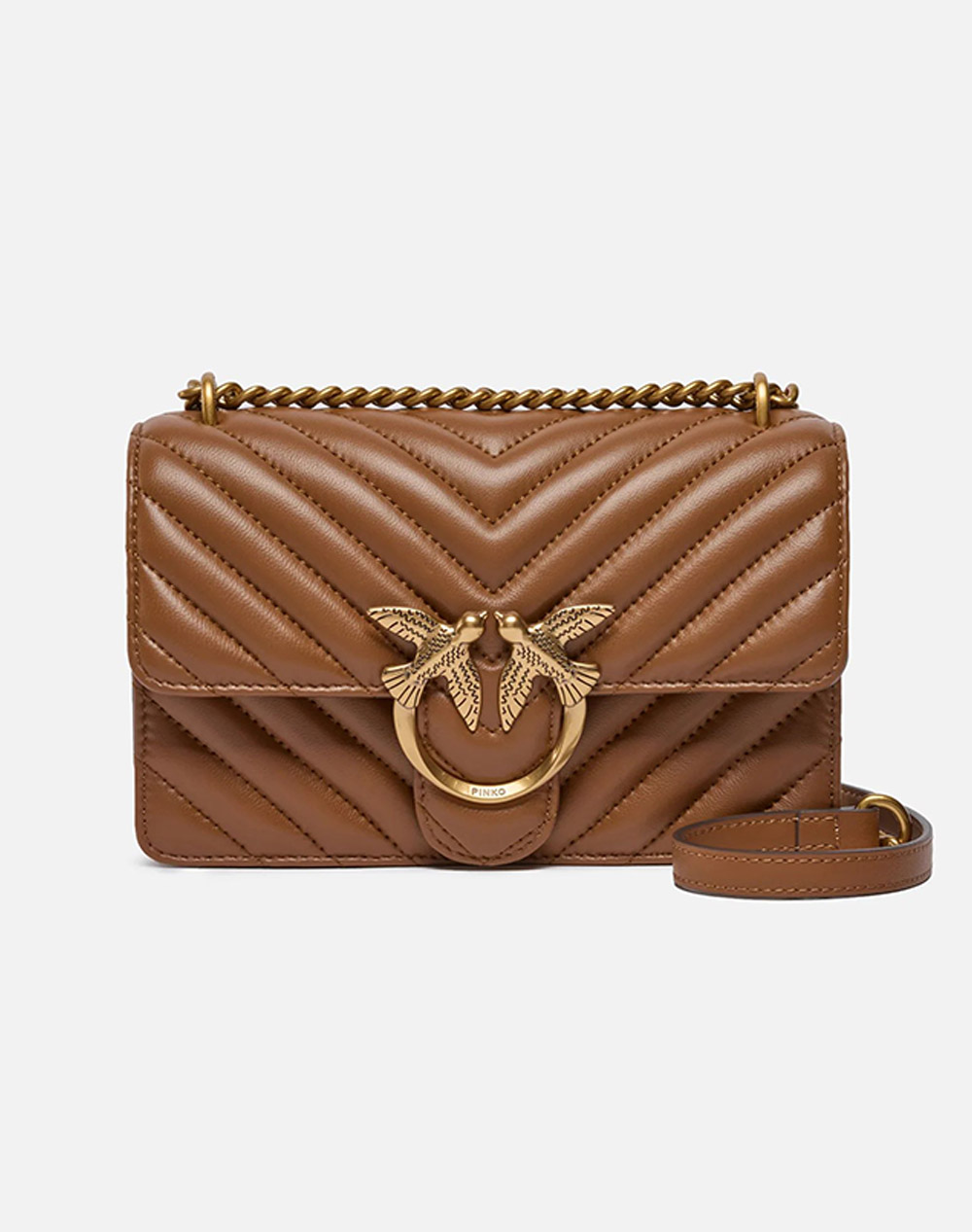 PINKO LOVE ONE MINI DC SHEEP NAPPA C 100074A0GK-L17Q Cappuccino